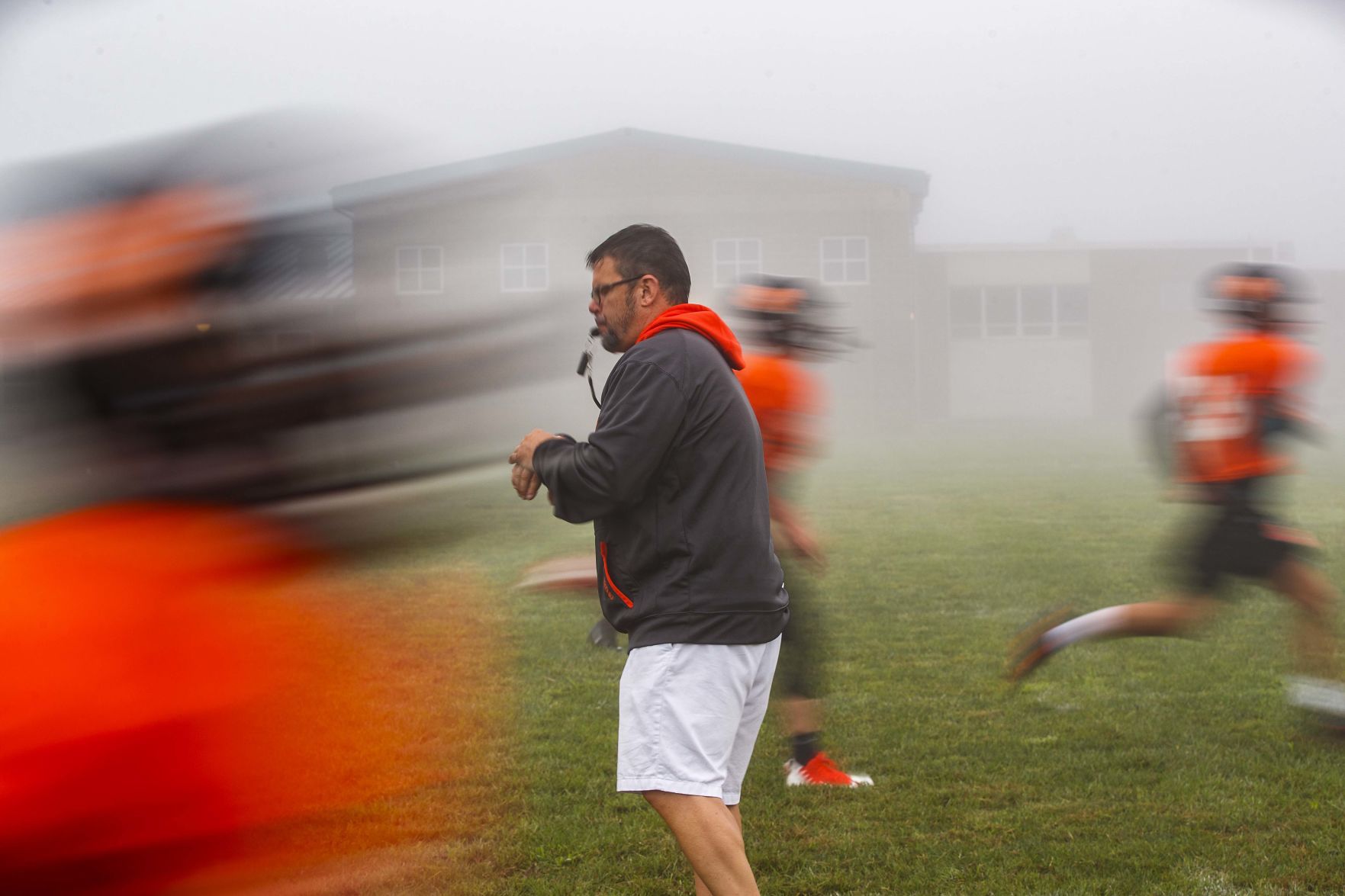 Middle Township High School football practice